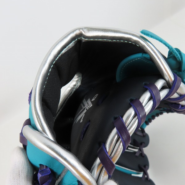 実際に弊社で買取させて頂いたRawlings/ローリングス 軟式/オールラウンド用 ハイパーテックカラーシンク グラブ/グローブ GR4HTCN55W の画像 3枚目