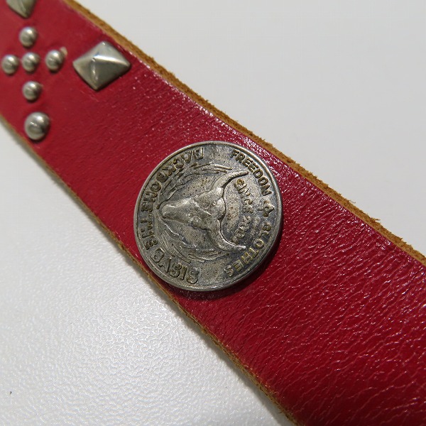 実際に弊社で買取させて頂いたBACKBONE×HTC/バックボーン エイチティーシー コラボ スタッズ コンチョ 付きベルト /36の画像 7枚目