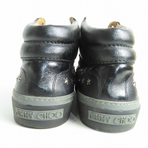 実際に弊社で買取させて頂いたJIMMY CHOO/ジミーチュウ スタースタッズ ハイカットスニーカー/44の画像 1枚目