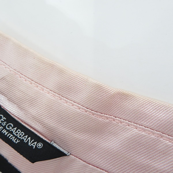 実際に弊社で買取させて頂いたDOLCE&GABBANA/ドルチェ&ガッバーナ/ドルガバ 2B テーラードジャケット ピンク/46の画像 7枚目