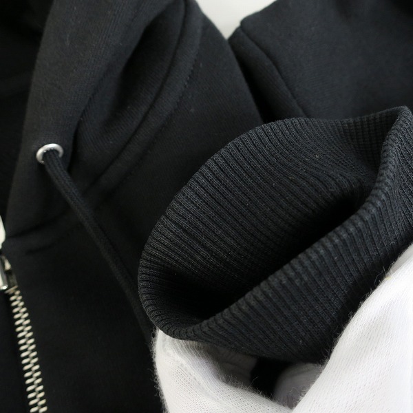 実際に弊社で買取させて頂いた【JPタグ】CELINE/セリーヌ 21SS ルーズ ロゴフーディ ジップアップ スウェット パーカー ブラック 2Y497052H/XLの画像 9枚目