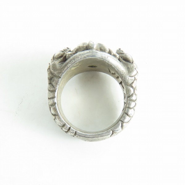 実際に弊社で買取させて頂いたA&G/エーアンドジー VIPER/バイパー 1ストーン クロス/スネーク リング 19-19.5号の画像 5枚目