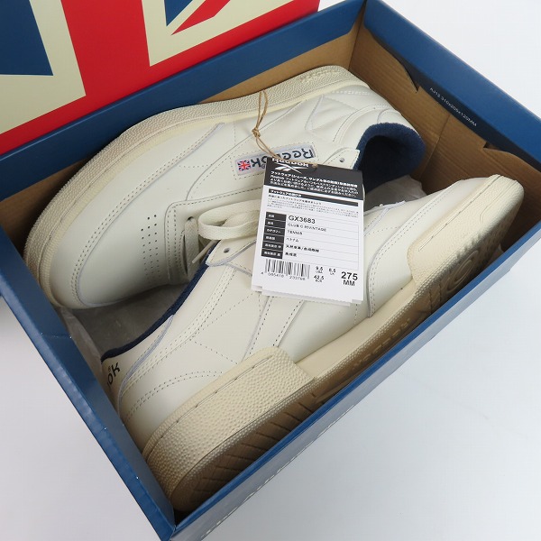 実際に弊社で買取させて頂いたReebok/リーボック CLUB C 85 VINTAGE ローカットスニーカー GX3683 27.5の画像 8枚目