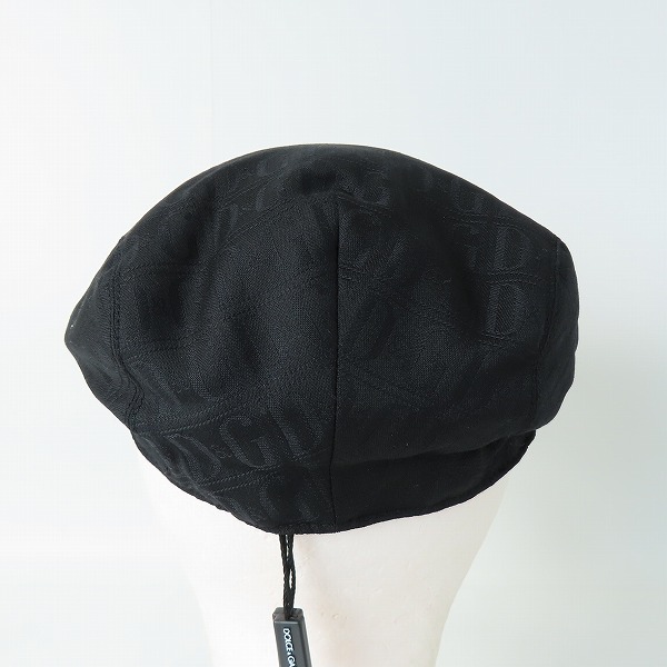 実際に弊社で買取させて頂いた【JPタグ/未使用】DOLCE&GABBANA/ドルチェ＆ガッバーナ/ドルガバ BAKER BOY HAT ハンチングキャップ GH587A-FJ2BM/58の画像 4枚目