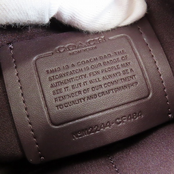 実際に弊社で買取させて頂いたCOACH/コーチ グラハム クロスボディ・シグネチャー モノグラム プリント ショルダーバッグ QB/BK CF484の画像 6枚目