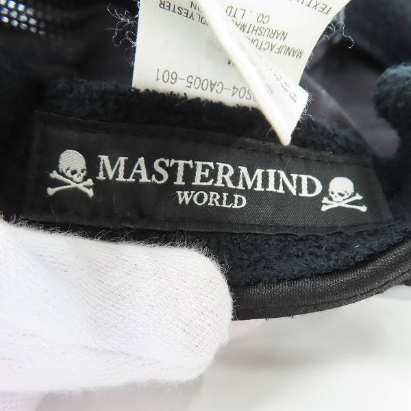 実際に弊社で買取させて頂いたmastermind JAPAN/マスターマインド ジャパン スワロ スカルキャップ ブラック Dリング付き MW20S04-CA005-601/Mの画像 4枚目