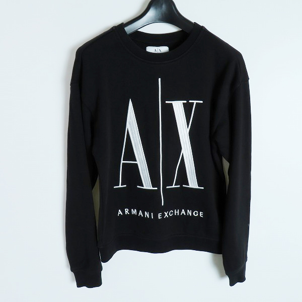 実際に弊社で買取させて頂いたARMANI EXCHANGE/アルマーニエクスチェンジ レディース ICON ロゴ刺繍スウェットトレーナー 8NYM02 YJ68Z/XS