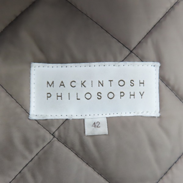 実際に弊社で買取させて頂いたMACKINTOSH PHILOSOPHY/マッキントッシュフィロソフィー 中綿 キルティングジャケット H1F86-683-28/42の画像 2枚目