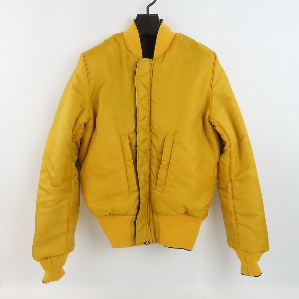 実際に弊社で買取させて頂いたALPHA INDUSTRIES/アルファインダストリーズ リバーシブル MA-1 フライトジャケット TA0141-367/Sの画像 2枚目