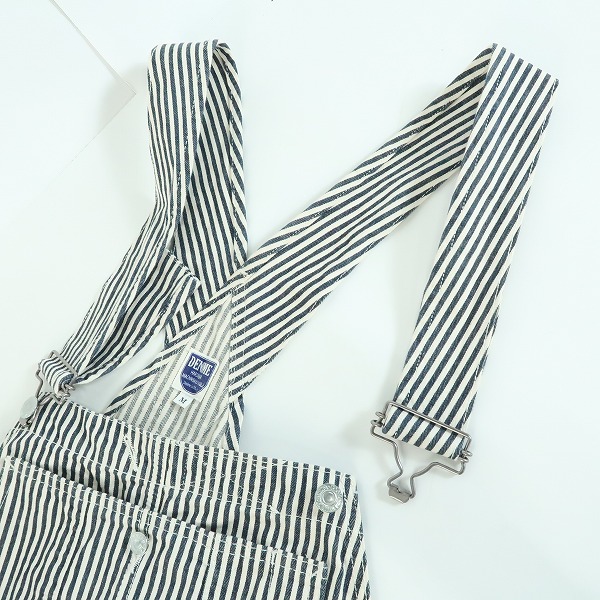 実際に弊社で買取させて頂いたDENIME/ドゥニーム ヒッコリー オーバーオール/Mの画像 7枚目