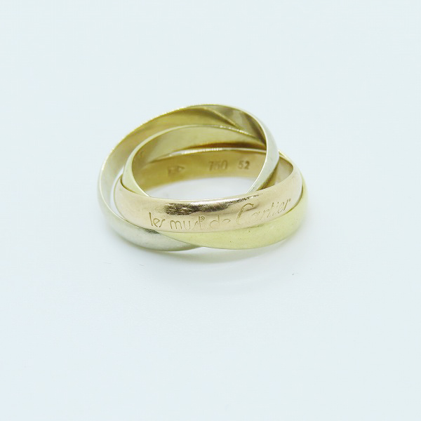 実際に弊社で買取させて頂いたCartier/カルティエ トリニティ リング/指輪 750/K18PG/YG/WG 52/12号の画像 1枚目