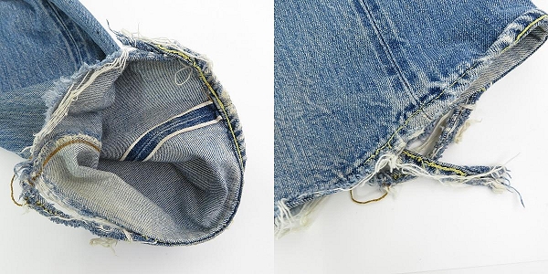 実際に弊社で買取させて頂いたLEVIS/リーバイス 501 刻印6 66モデル スモールe ヴィンテージデニムパンツ W42L34の画像 7枚目