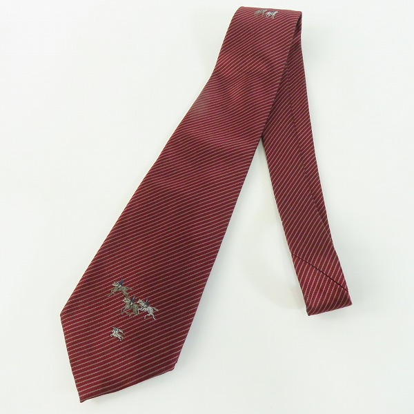 実際に弊社で買取させて頂いたBurberrys/バーバリーズ ホースロゴ刺繍 ネクタイ 