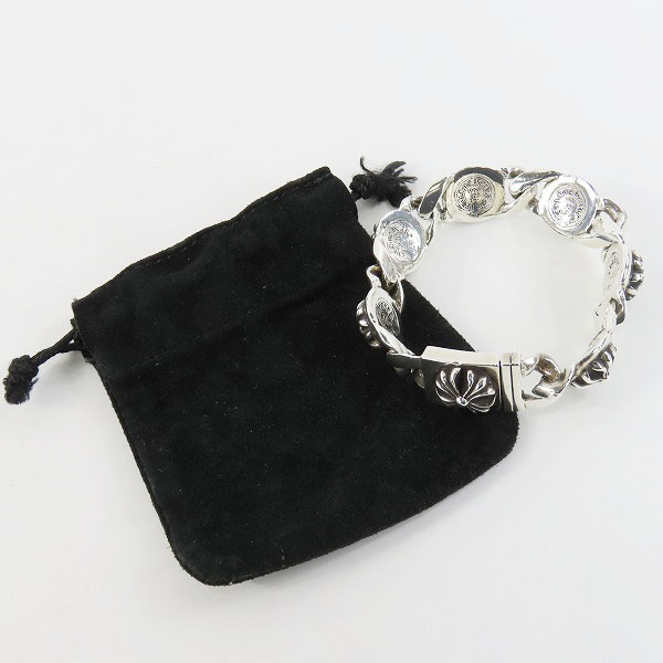 実際に弊社で買取させて頂いたCHROME HEARTS/クロムハーツ クロスリンク ブレスレット 6リンクの画像 9枚目