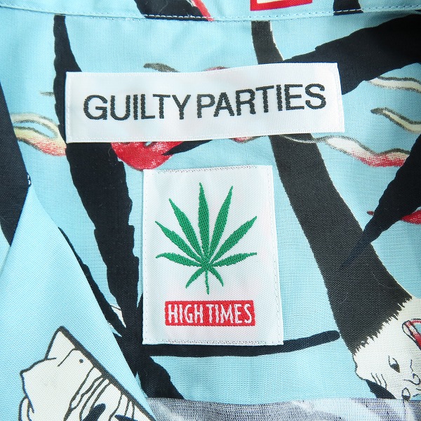 実際に弊社で買取させて頂いたWACKO MARIA/ワコマリア×HIGH TIMES/ハイタイムス 24SS HAWAIIAN SHIRT お化け図 アロハシャツ/Lの画像 2枚目