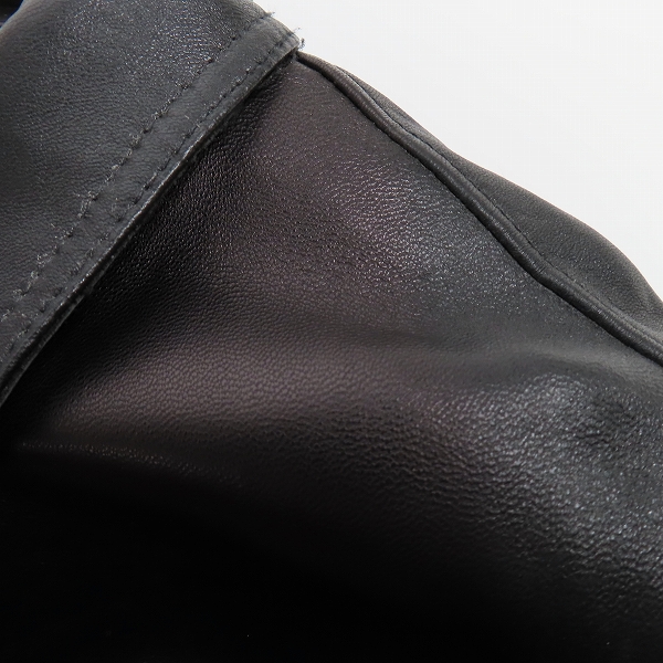 実際に弊社で買取させて頂いたBUFFALO BOBS/バッファローボブズ PURE GOLD ドミネーター 羊革/シープレザー ライダース ジャケット MFP5402/2の画像 5枚目