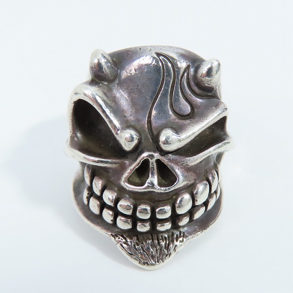 実際に弊社で買取させて頂いた【ギャラ付き】STARLINGEAR/スターリンギア パンチャー デビル スカルリング/21-24号の画像 1枚目