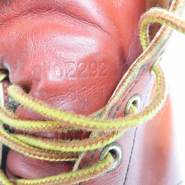 実際に弊社で買取させて頂いたRED WING/レッドウィング アイリッシュセッター ワークブーツ 刺繍羽タグ 8131/9.5の画像 6枚目