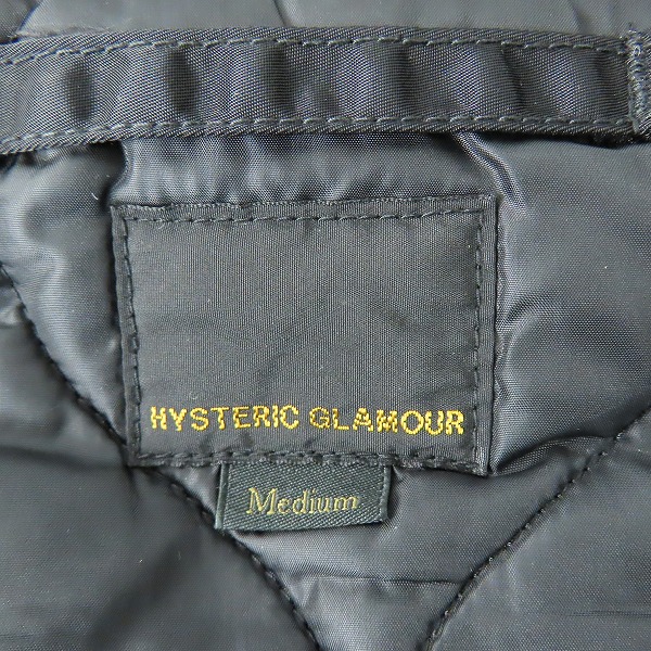実際に弊社で買取させて頂いたHYSTERIC GLAMOUR/ヒステリックグラマー N-2B プリマロフトジャケット スターワッペン 0243AB05/Mの画像 2枚目