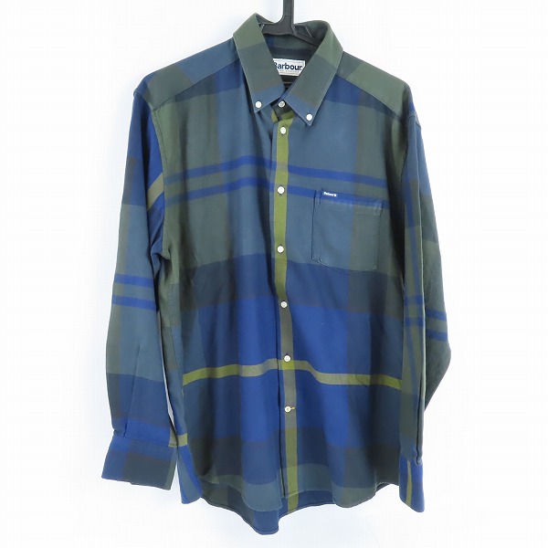 実際に弊社で買取させて頂いたBarbour/バブアー TAILORED FIT チェック柄 ボタンダウンシャツ 222MSH5060/L