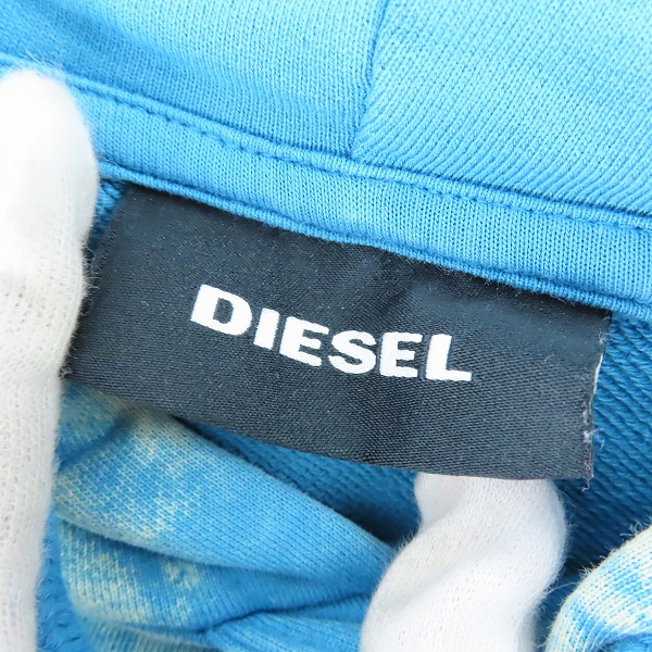 実際に弊社で買取させて頂いたDIESEL/ディーゼル ヴィンテージウォッシュ加工 プルオーバーパーカー A02302-S-UMMER-E2-0EBBU/Lの画像 2枚目
