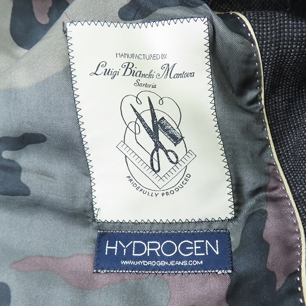 実際に弊社で買取させて頂いたHYDROGEN/ハイドロゲン テーラードジャケット/54Rの画像 2枚目