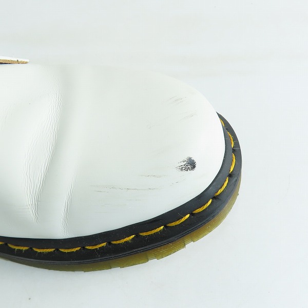 実際に弊社で買取させて頂いたDr.Martens/ドクターマーチン 3EYE BOOTS/3ホール シューズ ホワイト 1461/UK7の画像 6枚目