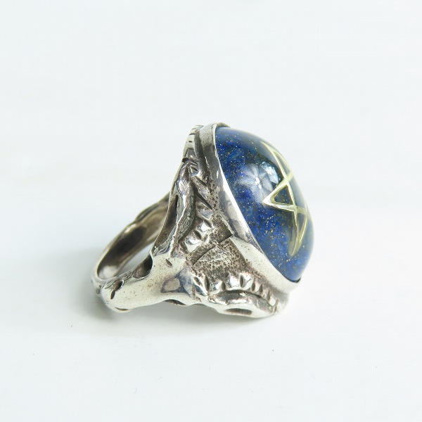 実際に弊社で買取させて頂いたALEX STREETER/アレックスストリーター 2013年限定 エンジェルハート リング ラピスラズリ 22号の画像 3枚目