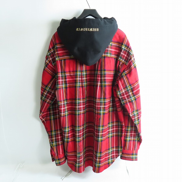 実際に弊社で買取させて頂いたmastermind JAPAN/マスターマインドジャパン 21AW チェック フーデッドシャツ MJ21E07-SH017-005/Mの画像 1枚目