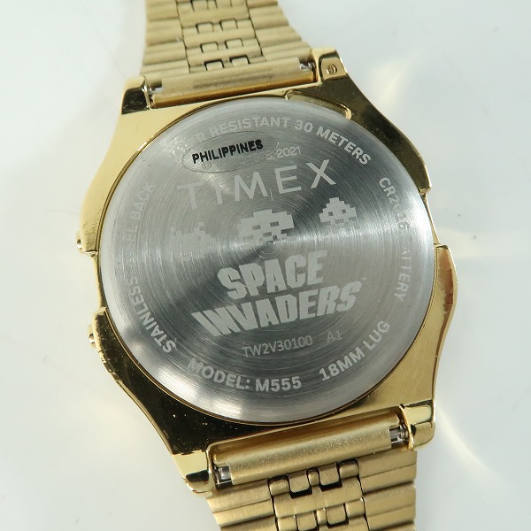 実際に弊社で買取させて頂いたTIMEX 80/タイメックス 80 スペースインベーダー TW2V30100の画像 4枚目