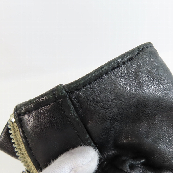 実際に弊社で買取させて頂いたBUFFALO BOBS/バッファローボブズ PURE GOLD ドミネーター 羊革/シープレザー ライダース ジャケット MFP5402/2の画像 6枚目