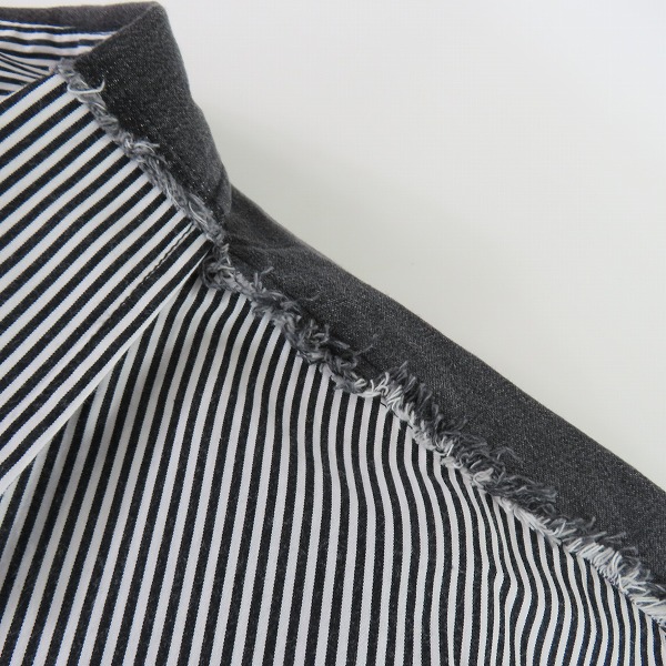 実際に弊社で買取させて頂いたDIESEL/ディーゼル ストライプシャツ S-WARH-STRIPE/46の画像 7枚目