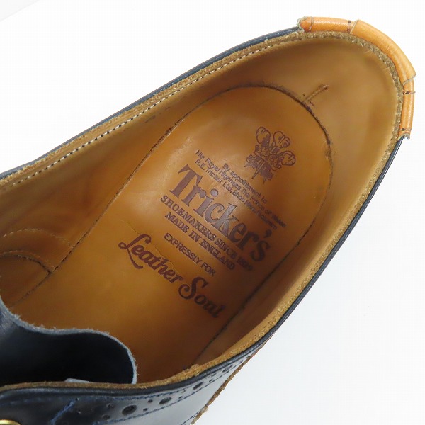 実際に弊社で買取させて頂いたTricker's/トリッカーズ KESWICK/ケズウィック ウィングチップ レザーシューズ/革靴 M7292/10の画像 4枚目