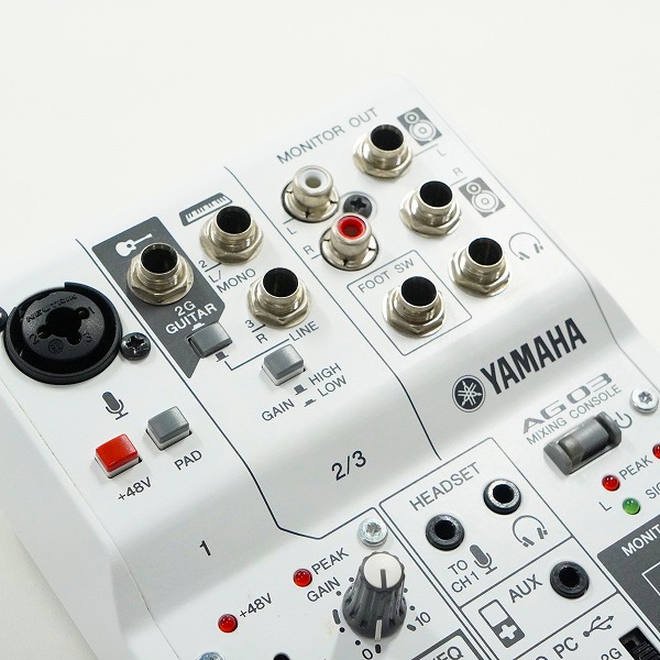 実際に弊社で買取させて頂いたYAMAHA/ヤマハ AG03 ミキシングコンソール ミキサー ウェブキャスティングミキサー 通電確認済みの画像 4枚目