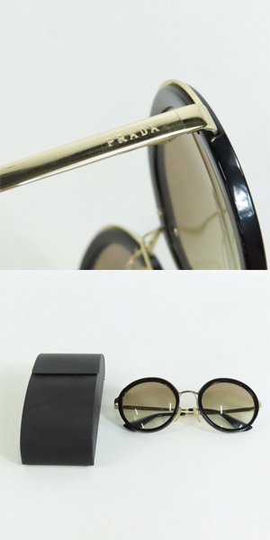 実際に弊社で買取させて頂いたPRADA/プラダ サングラス/アイウェア/SPR50T 54 23 1AB-0A7の画像 8枚目
