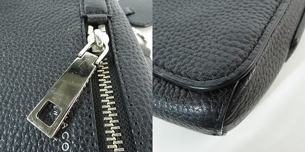 実際に弊社で買取させて頂いたMARC JACOBS/マークジェイコブス ゴッサム シティ クロスボディ ショルダーバッグ ブラック M0008281の画像 9枚目