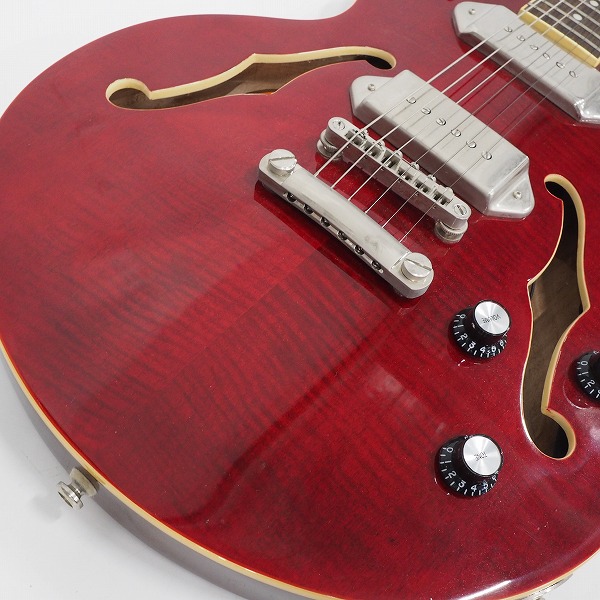 実際に弊社で買取させて頂いた★Epiphone/エピフォン WILDKAT STUDIO WR/ワイルドキャット セミアコ エレキギター 2015年製 ハードケース付の画像 5枚目