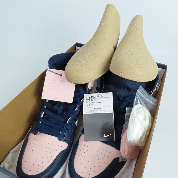 実際に弊社で買取させて頂いた【未使用】 NIKE/ナイキ WMNS AIR JORDAN 1 RETRO HIGH OG ATMOSPHERE エアジョーダン1 アトモスフィア DD9335-641/27.5の画像 6枚目