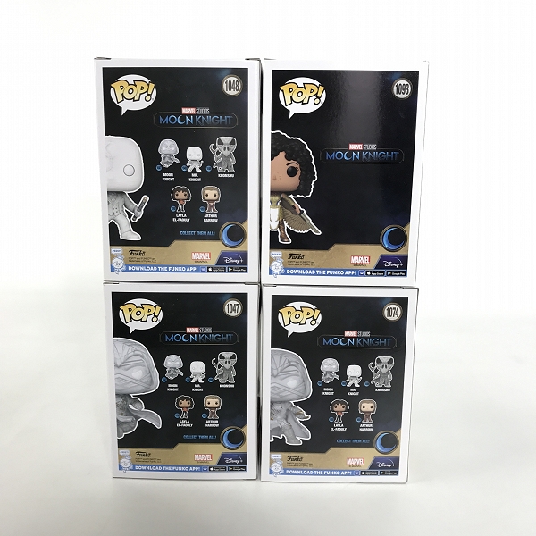 実際に弊社で買取させて頂いたFunko/ファンコ Pop/ポップ MOON KNIGHT/ムーンナイト Mr.ナイト/スカーレットスカラベ フィギュア 4点セットの画像 1枚目