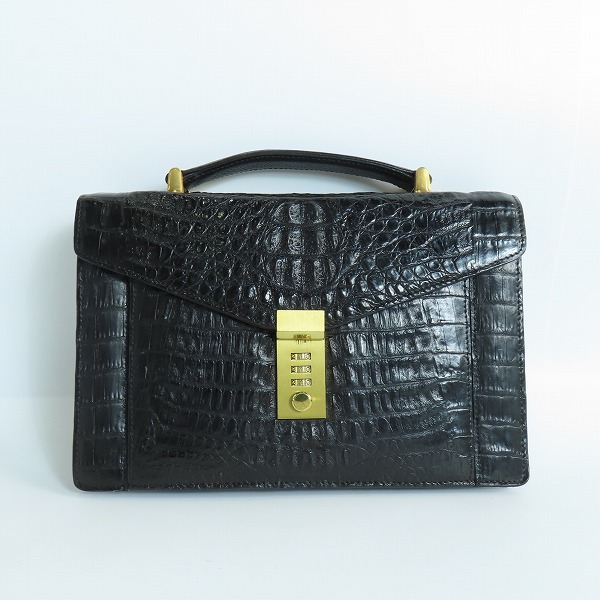 実際に弊社で買取させて頂いたGenuine Crocodile Skin/クロコダイル ビジネスバッグ
