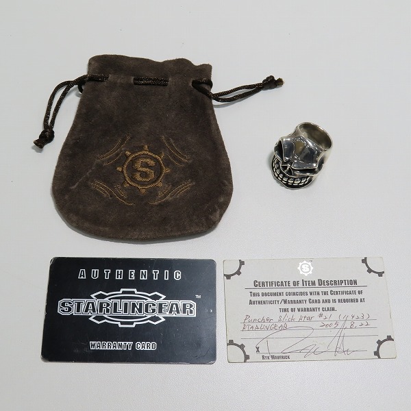 実際に弊社で買取させて頂いた【ギャラ付】STARLINGEAR/スターリンギア パンチャースリックスターリング 20.5-22.5号の画像 9枚目