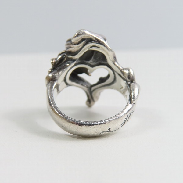 実際に弊社で買取させて頂いたF.A.L/FAL エフエーエル スウィルパターンハート/wストーン リング 13号の画像 3枚目