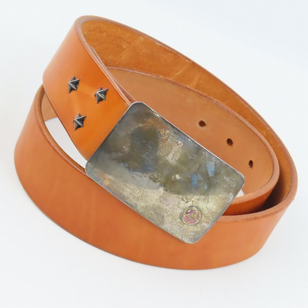 実際に弊社で買取させて頂いたFIRST ARROW'S/ファーストアローズ K18/SILVER バックル  レザーベルト BK-022/L-015A