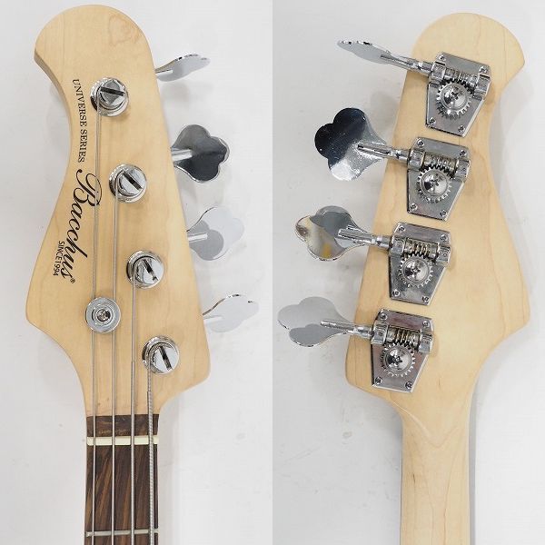 実際に弊社で買取させて頂いた★Bacchus/バッカス UNIVERSE SERIES ジャズベースType レフティ/左きき用 4弦エレキベース ソフトケース付 の画像 2枚目