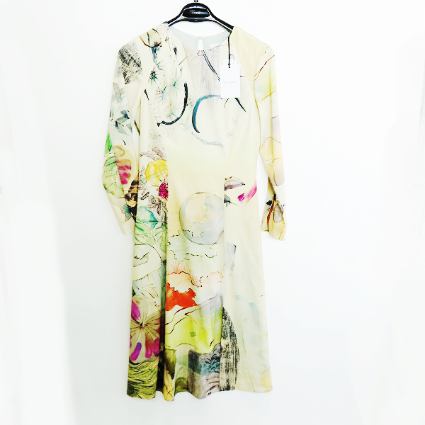 実際に弊社で買取させて頂いた【未使用】 Paul Smith/ポールスミス 24SS Narcissus プリント ワンピース 580D/38