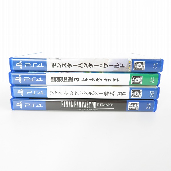 実際に弊社で買取させて頂いたPS4/プレイステーション4 用 ソフト FF7 REMAKE/FF零式 HD/聖剣伝説3/モンスターハンター：ワールド 4点セットの画像 6枚目
