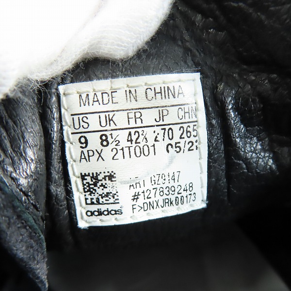 実際に弊社で買取させて頂いたY-3/ワイスリー アディダス×ヨウジヤマモト 21AW HICHO レースアップ レザーローカットスニーカー GZ9147/27の画像 6枚目