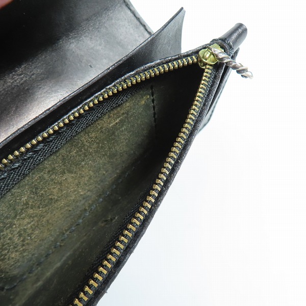 実際に弊社で買取させて頂いたFAL/エフエーエル ラッセルパイソン レザーウォレット/長財布の画像 5枚目