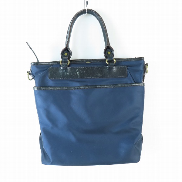 実際に弊社で買取させて頂いたGANZO/ガンゾ 2WAY レザー/ナイロン ビジネスバッグ/ショルダーバッグの画像 1枚目