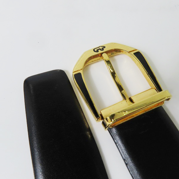 実際に弊社で買取させて頂いたa.testoni/ア・テストーニ レザーベルト/ブラックの画像 1枚目